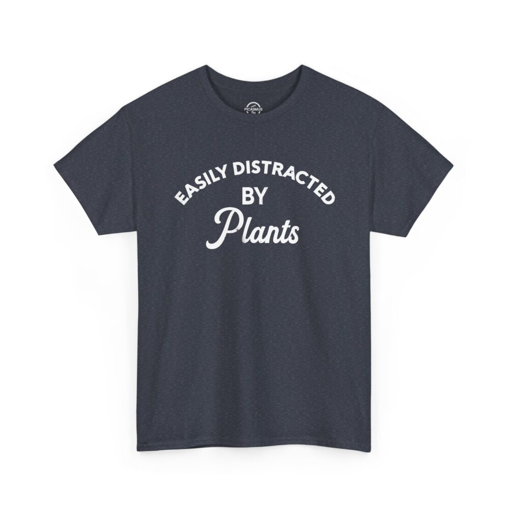 Easily Distracted By Plants Cotton Crewneck T‑Shirt | Picasmustees 10133152153943965942_2048.jpeg - Picasmustees