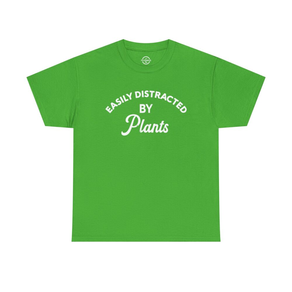 Easily Distracted By Plants Cotton Crewneck T‑Shirt | Picasmustees 10500453972685679117_2048.jpeg - Picasmustees