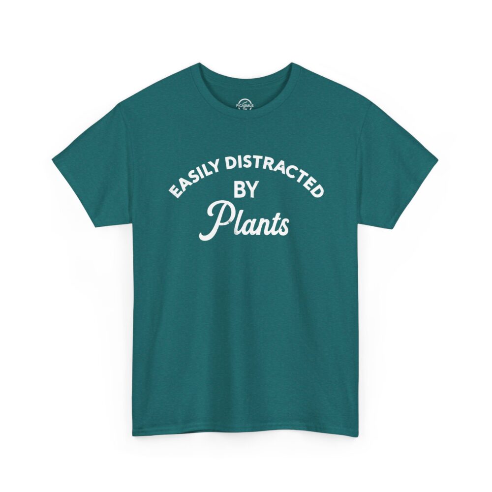 Easily Distracted By Plants Cotton Crewneck T‑Shirt | Picasmustees 12568688504979827541_2048.jpeg - Picasmustees