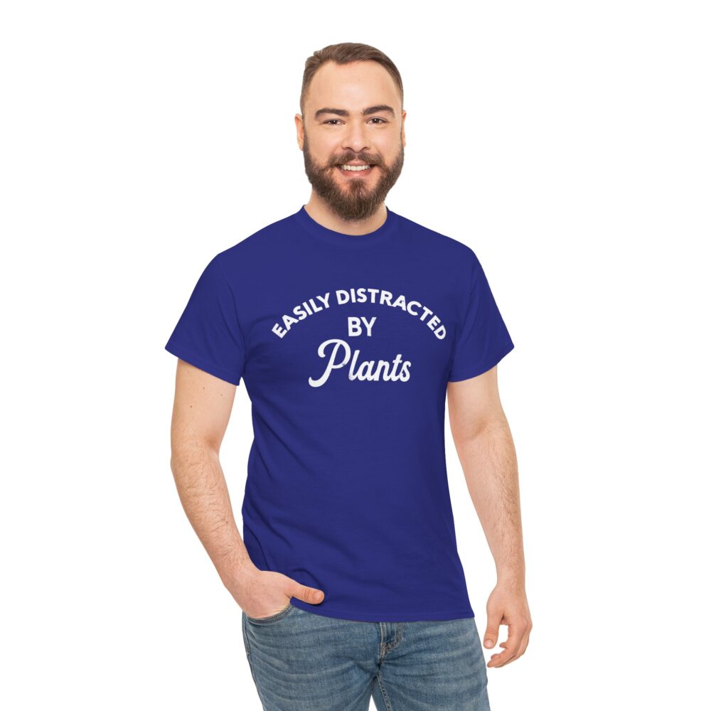 Easily Distracted By Plants Cotton Crewneck T‑Shirt | Picasmustees 14369713249500952460_2048.jpeg - Picasmustees