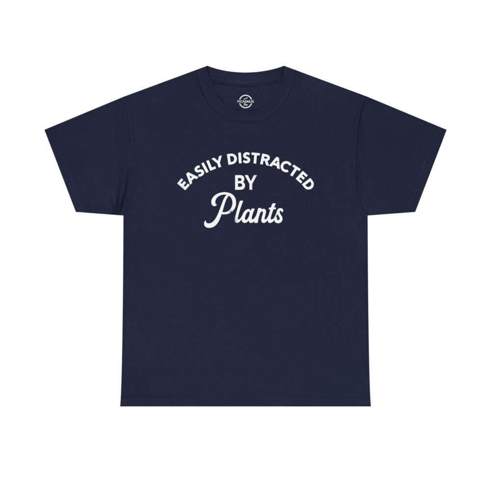Easily Distracted By Plants Cotton Crewneck T‑Shirt | Picasmustees 17484904674465706805_2048.jpeg - Picasmustees