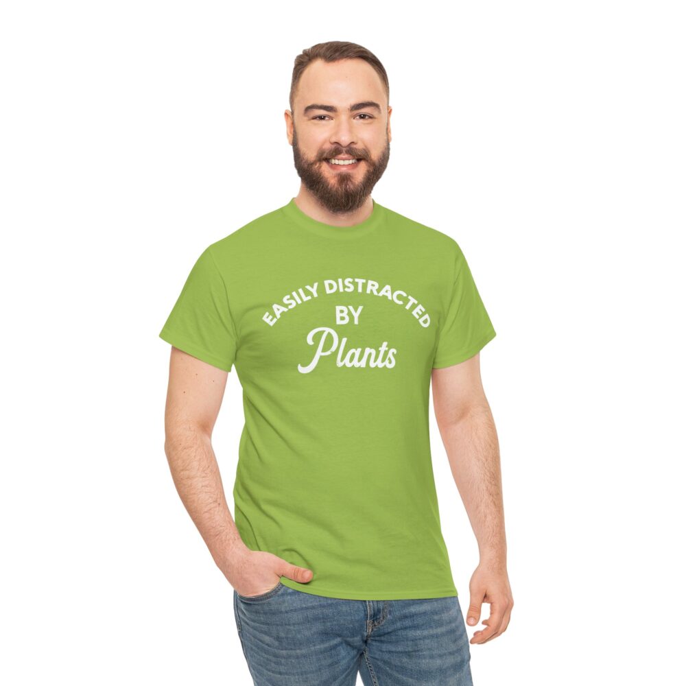 Easily Distracted By Plants Cotton Crewneck T‑Shirt | Picasmustees 17667879175135735792_2048.jpeg - Picasmustees