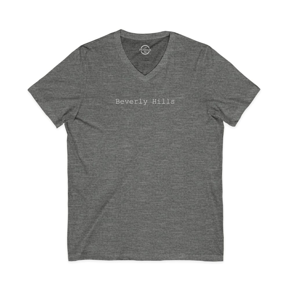 Beverly Hills Minimalist V‑Neck Tee