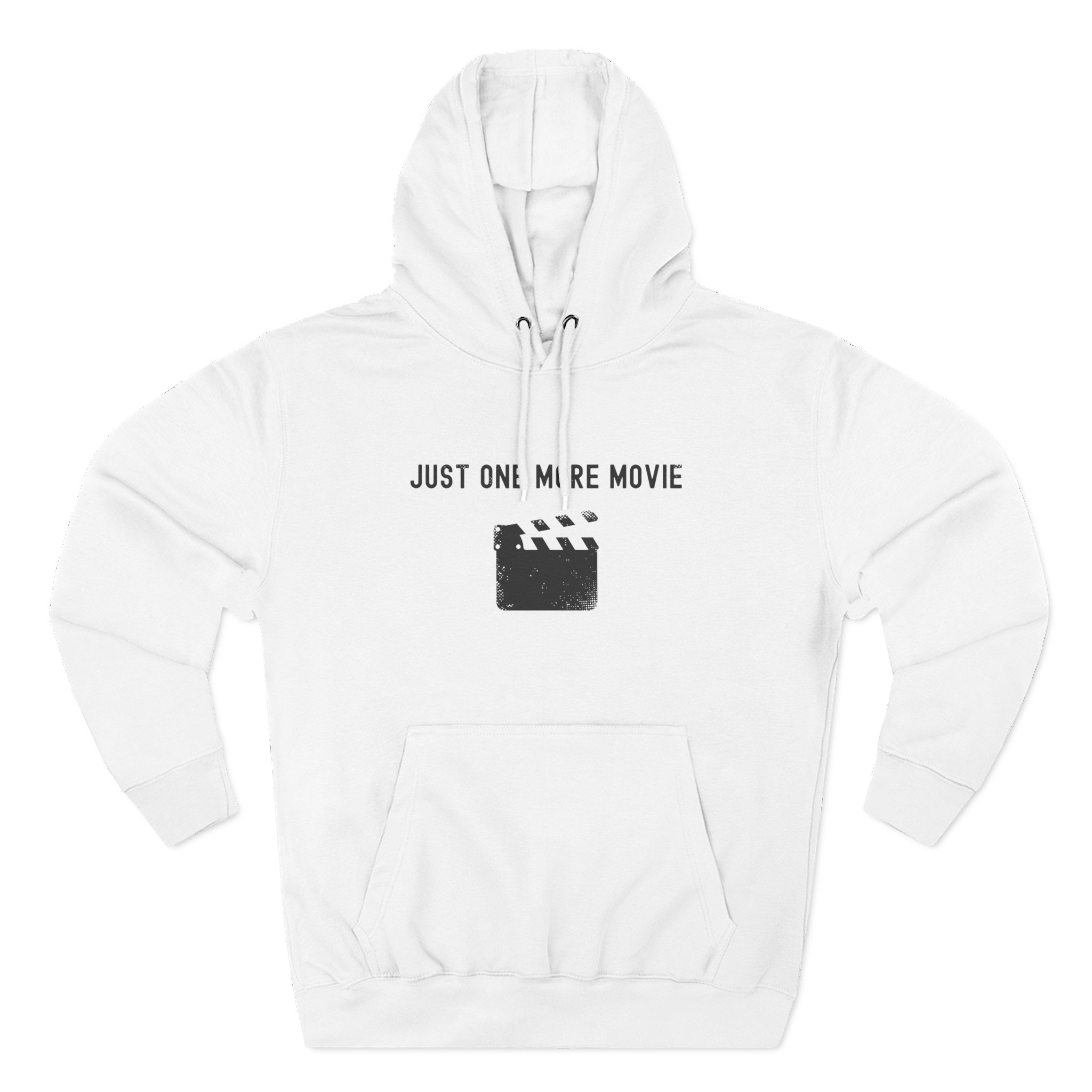 "Just One More Movie" Vintage Hollywood Clapperboard Fleece Hoodie