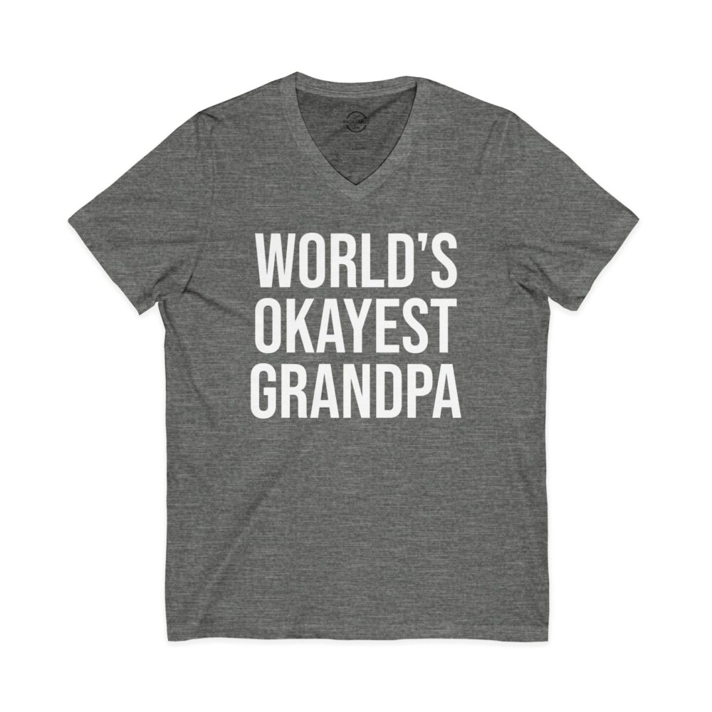 World’s Okayest Grandpa V-Neck Tee | Picasmustees 3051992558337057697_2048.jpeg - Picasmustees