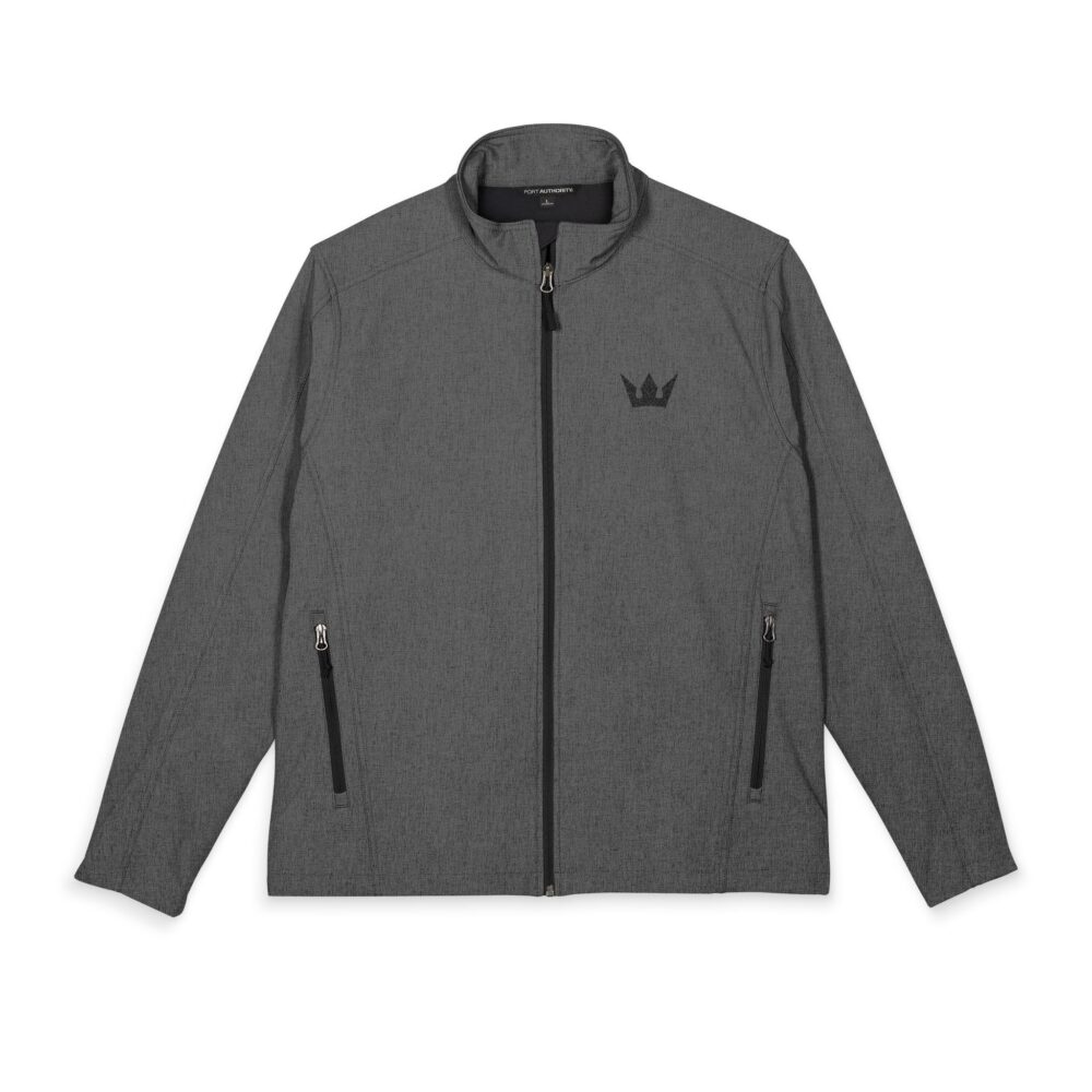 Men's Embroidered Soft Shell Jacket - Crown Classic Outdoor Workwear