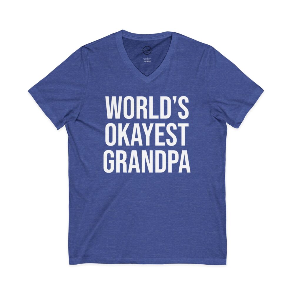 World’s Okayest Grandpa V-Neck Tee | Picasmustees 5888946701037364145_2048.jpeg - Picasmustees