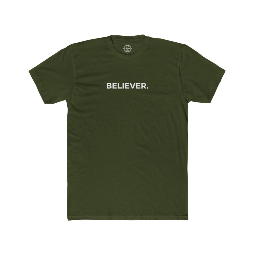 Believer Minimalist Inspirational T-Shirt | Picasmustees 7637344244205864074_2048.jpeg - Picasmustees