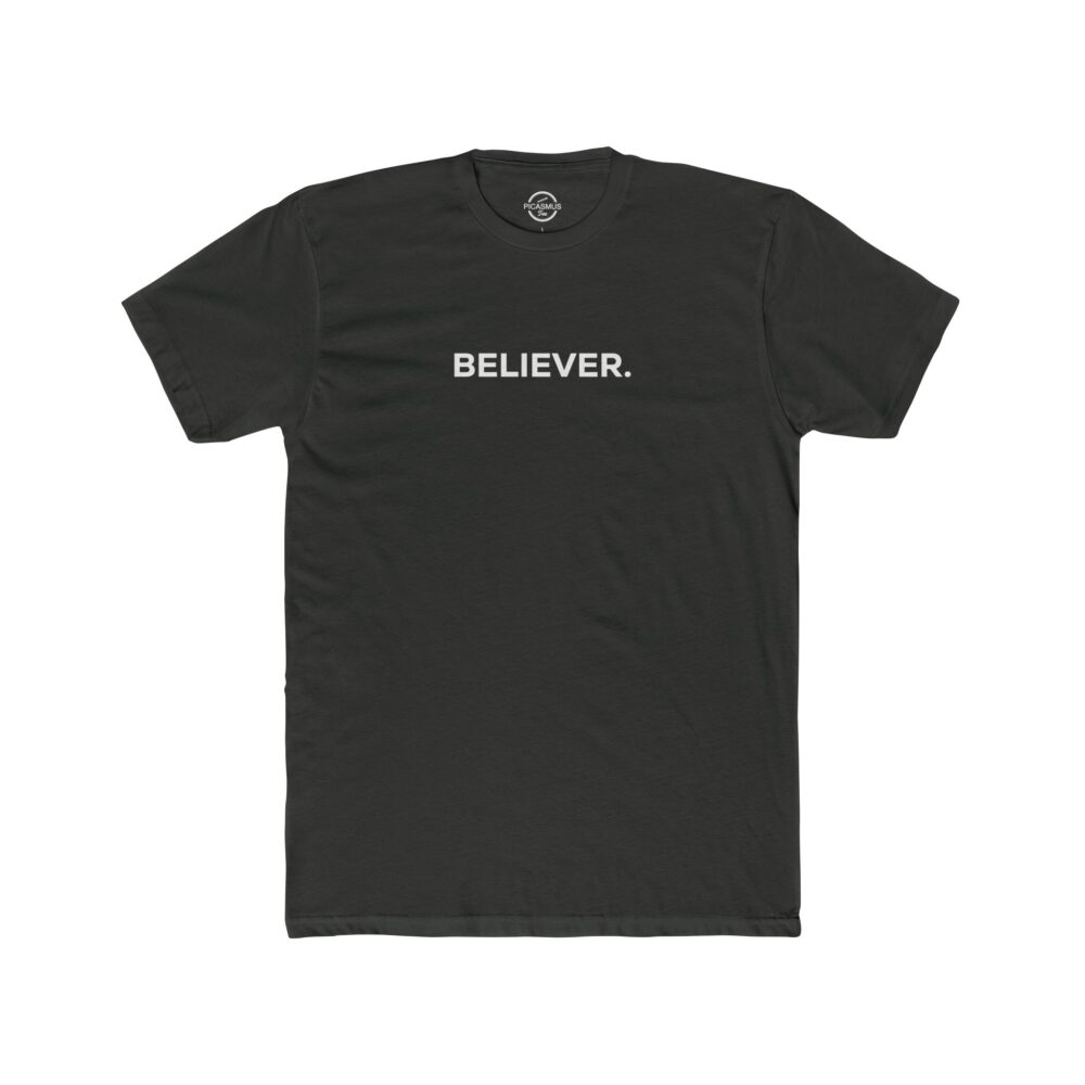 Believer Minimalist Inspirational T-Shirt | Picasmustees 7880853565219879111_2048.jpeg - Picasmustees
