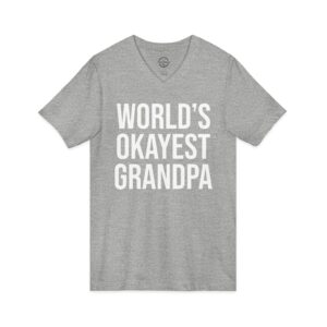 World's Okayest Grandpa V-Neck Tee