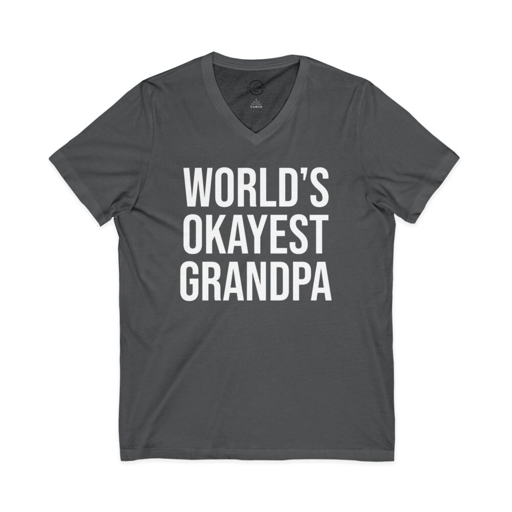 World’s Okayest Grandpa V-Neck Tee | Picasmustees 9146998204067850909_2048.jpeg - Picasmustees