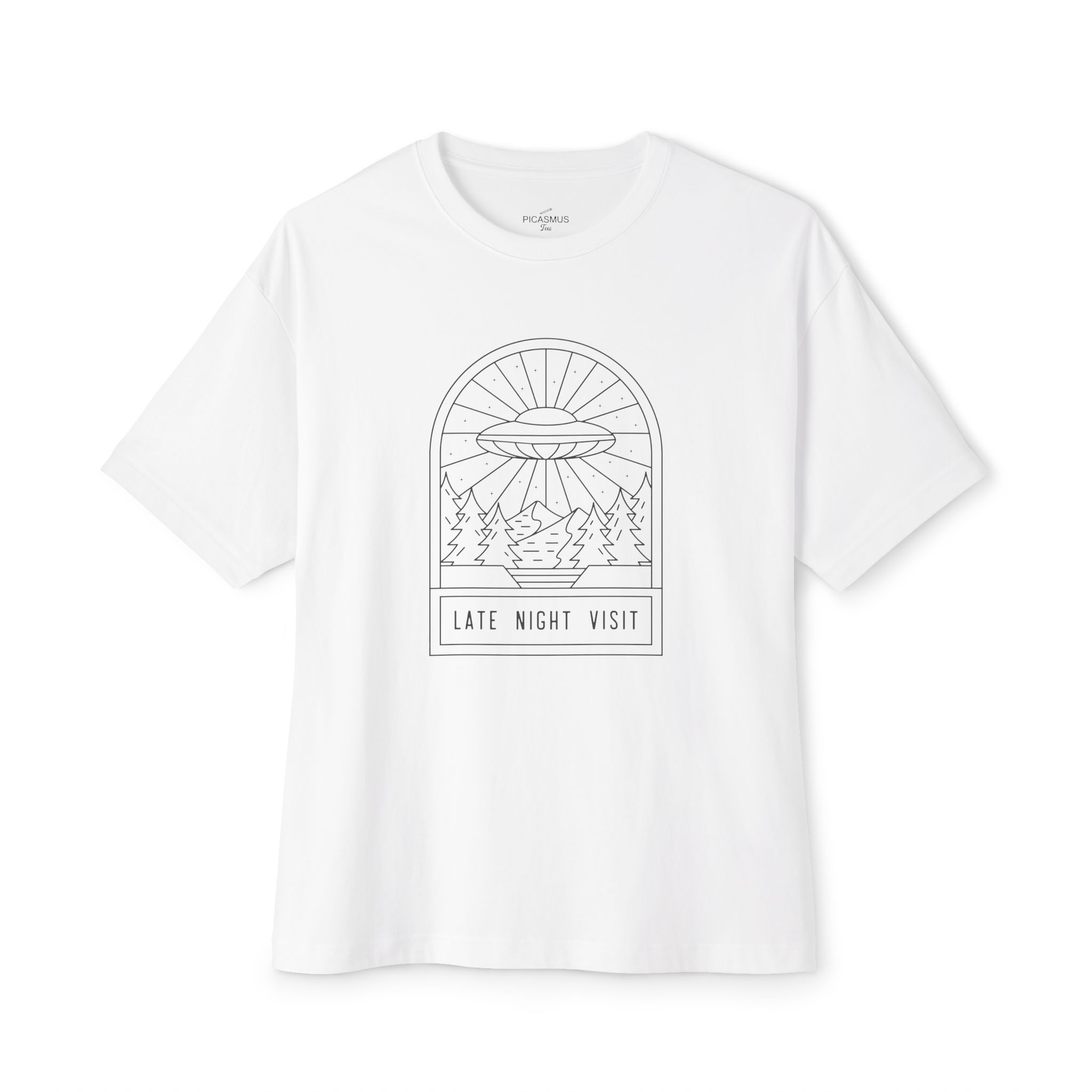 Late Night Visit Ufo Tee