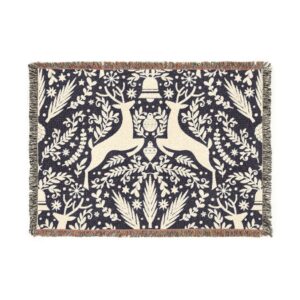 Deer Woven Blanket