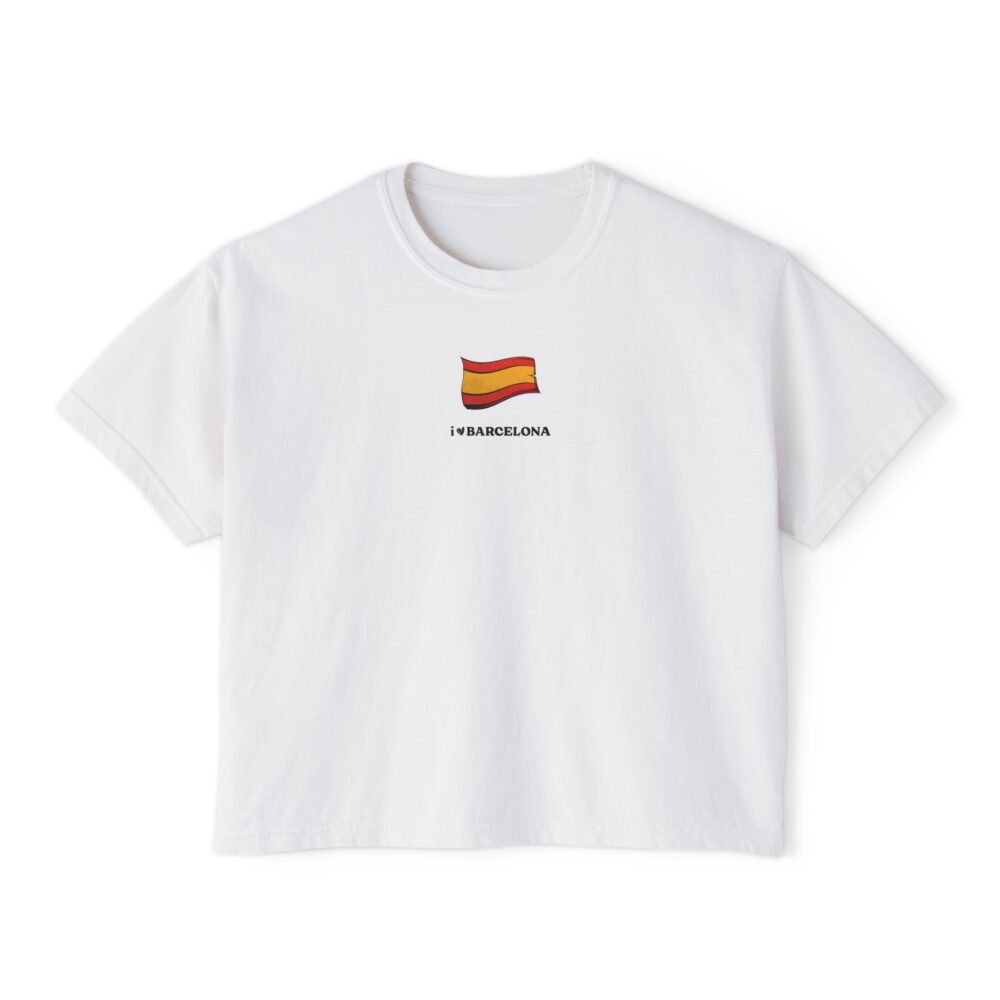 I love Barcelona Women’s Boxy Tee | Picasmustees 14221110700805720206_2048-3.jpeg - Picasmustees