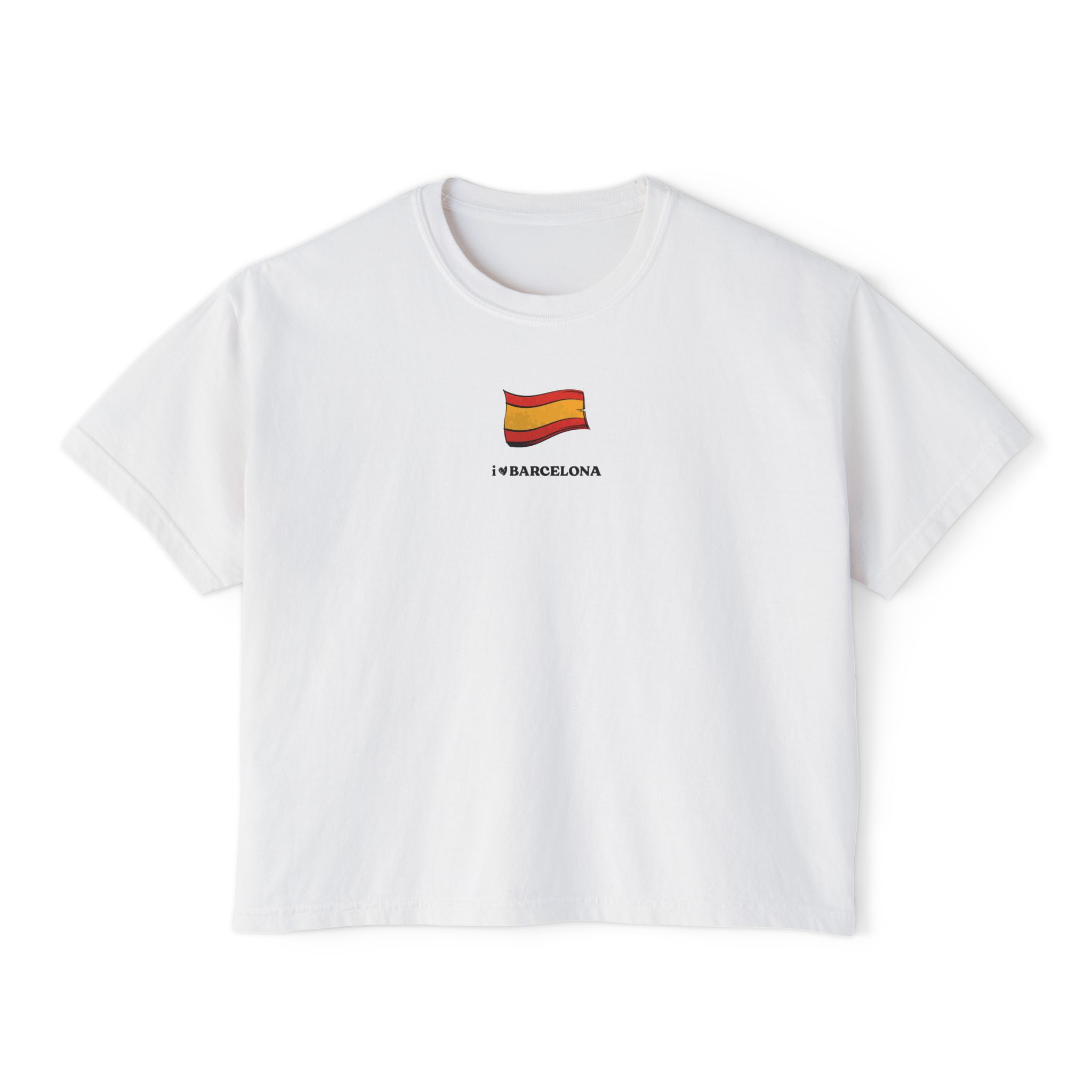 I love Barcelona Women's Boxy Tee