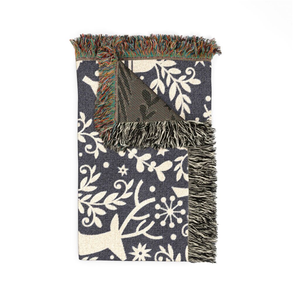Deer Woven Blanket | Picasmustees 15294793610794411025_2048.jpeg - Picasmustees