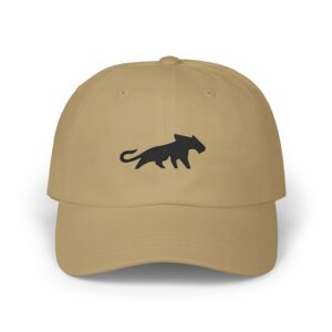 Dad Cap Minimal Black Panther Embroidered Hat