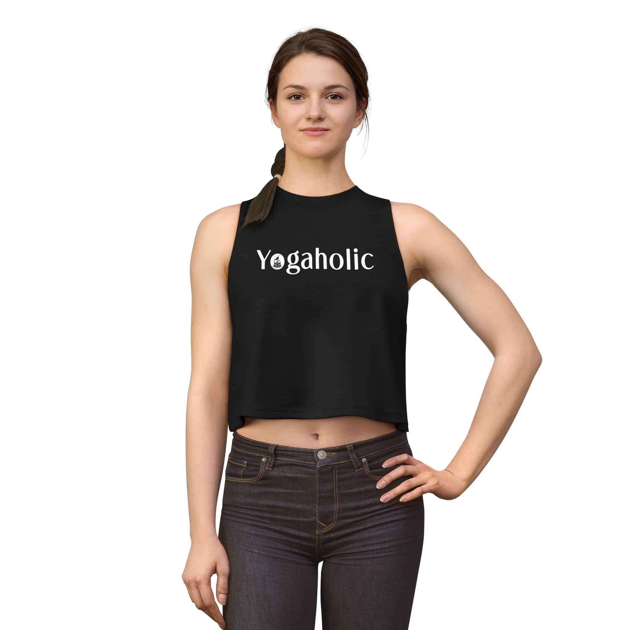 Yogaholic Women's Crop Tank Top Yoga Crop Top for Yogis