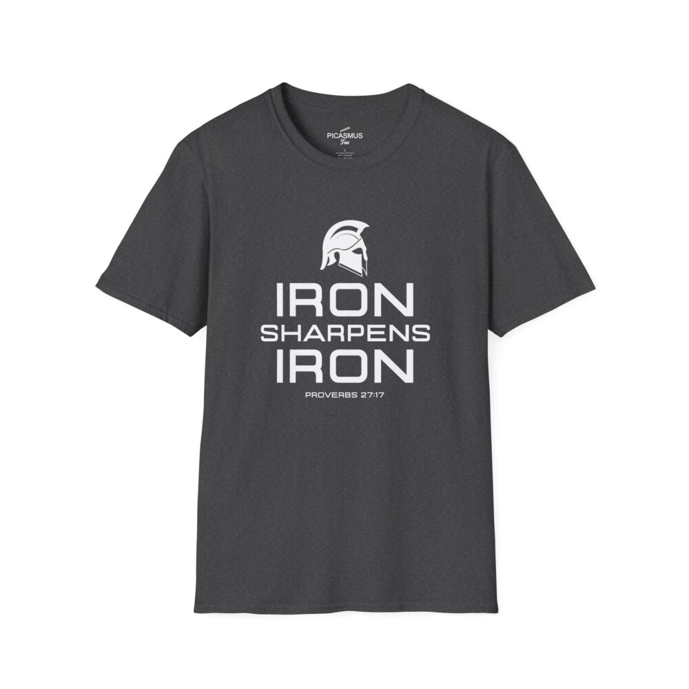 Iron Sharpens Iron T-Shirt Proverbs 27:17 Christian Brotherhood Tee | Picasmustees 15559162809434656949_2048.jpeg - Picasmustees