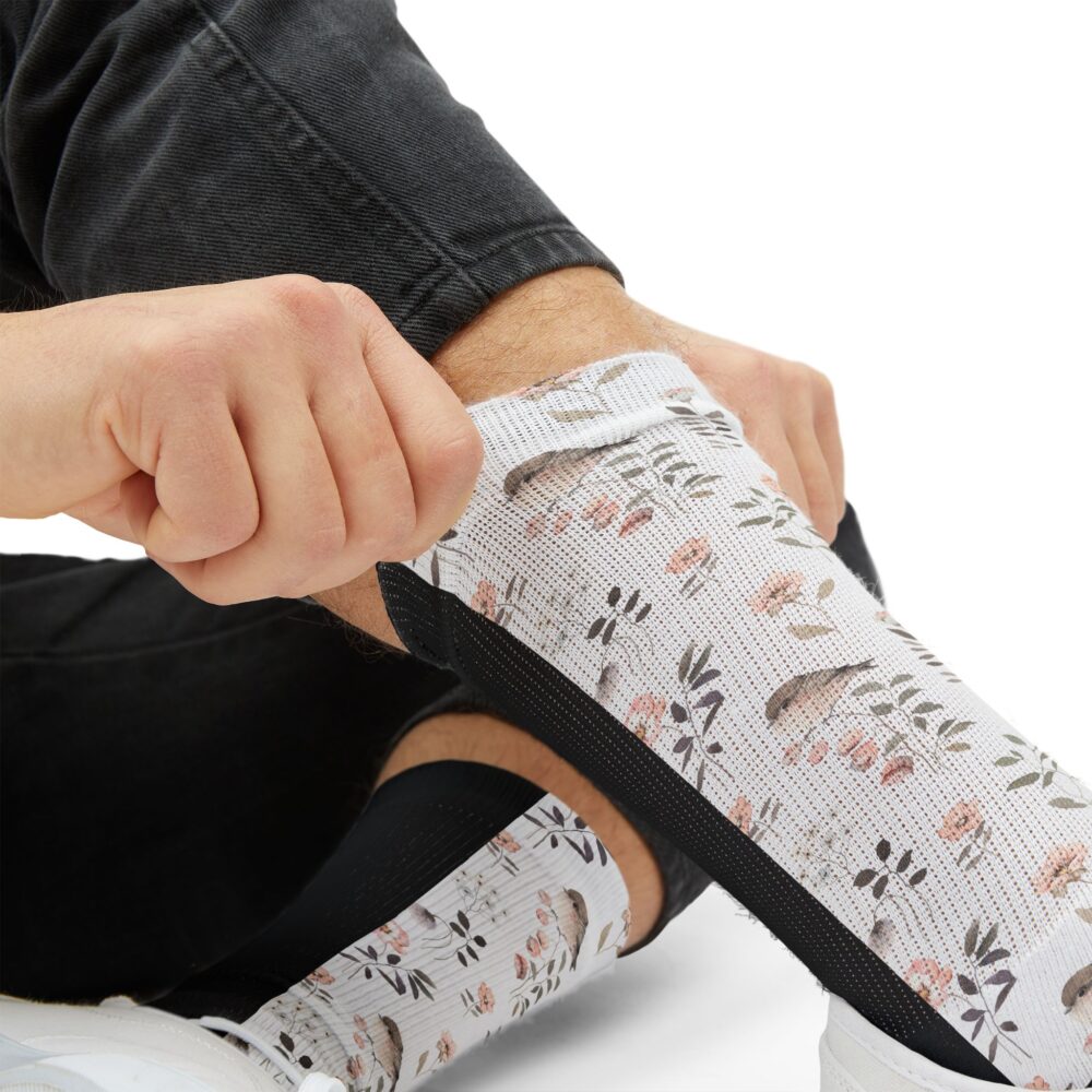Floral Cat Paw Socks Cute Kitty Socks | Picasmustees 15992276844455873341_2048.jpeg - Picasmustees