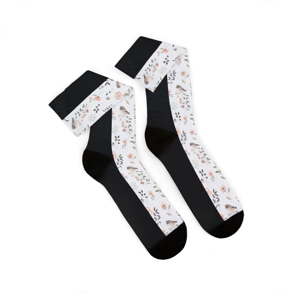 Floral Cat Paw Socks Cute Kitty Socks | Picasmustees 18014120995122251506_2048.jpeg - Picasmustees
