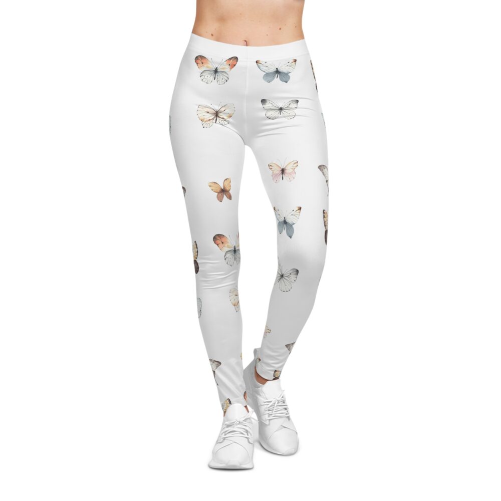 Butterfly Leggings Women’s White Floral Butterfly Leggings | Picasmustees 2331710192988068_2048.jpeg - Picasmustees