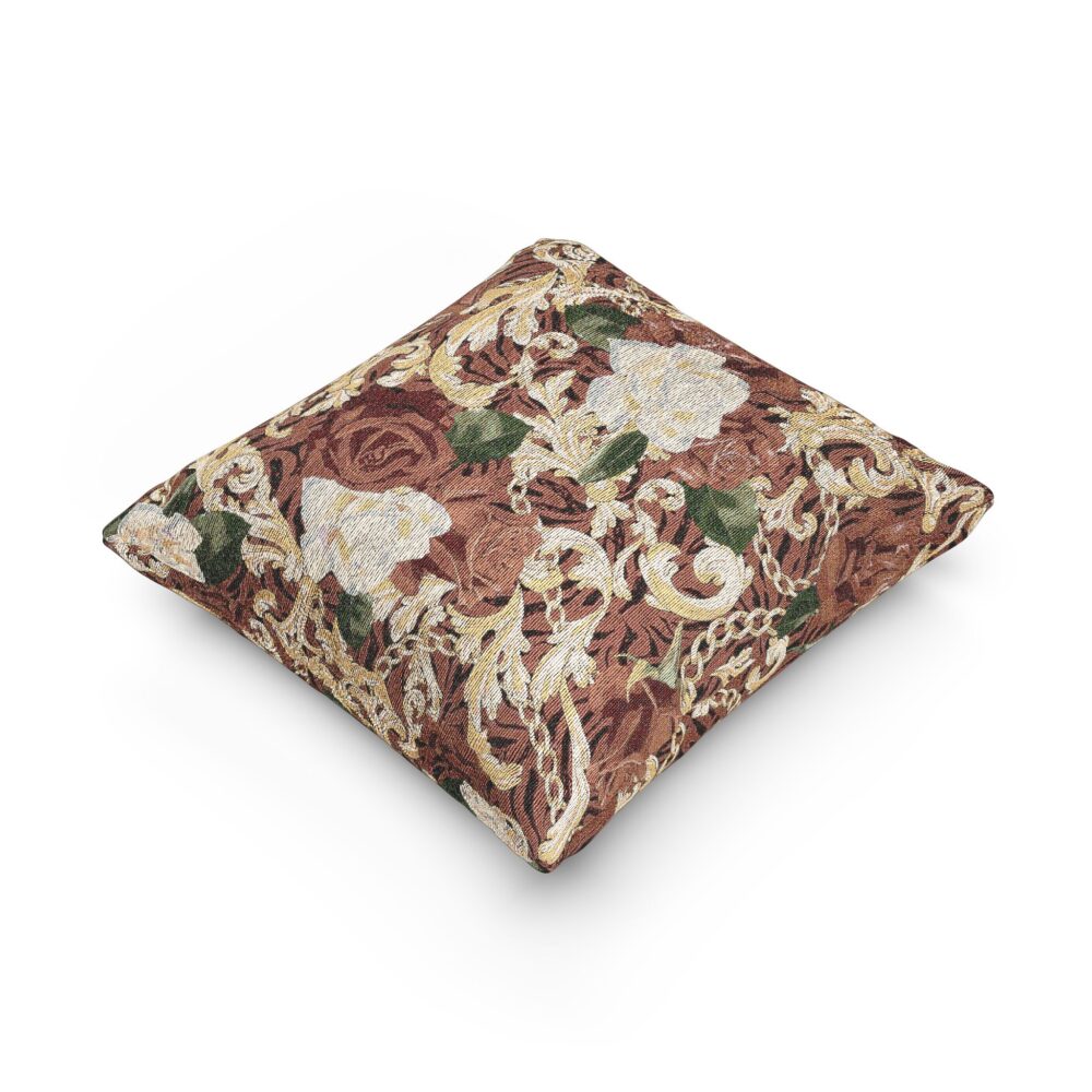 Woven Pillow Vintage Floral Tapestry Throw Pillow | Picasmustees 2347824837563182947_2048.jpeg - Picasmustees