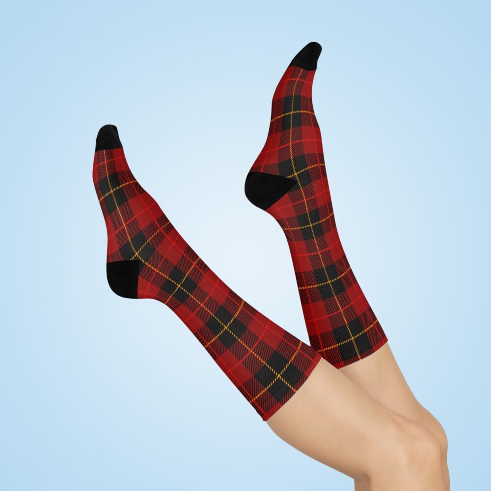 Red Plaid Socks Holiday Tartan Socks | Picasmustees 2711822217511848610_2048.jpeg - Picasmustees