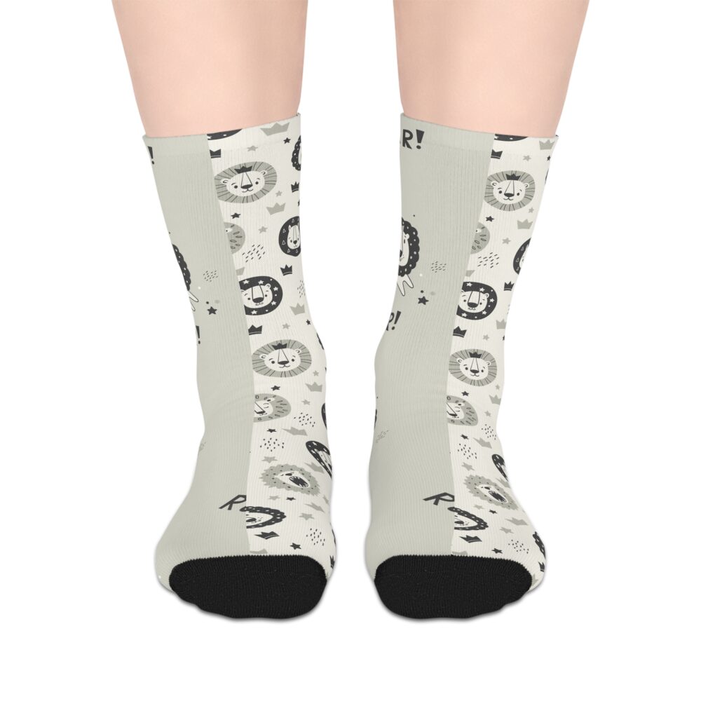 Cute Lion Socks ‘Roar!’ Animal Socks | Picasmustees 7364773045052843437_2048.jpeg - Picasmustees