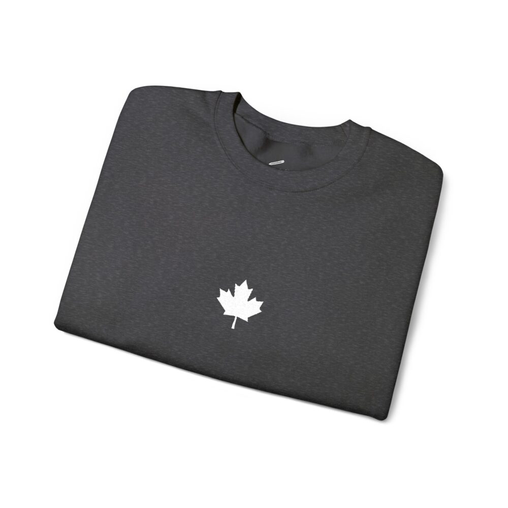 Minimal Maple Leaf Crewneck Sweatshirt Canadian Flag Small Chest Logo | Picasmustees 11328300058796419935_2048.jpeg - Picasmustees