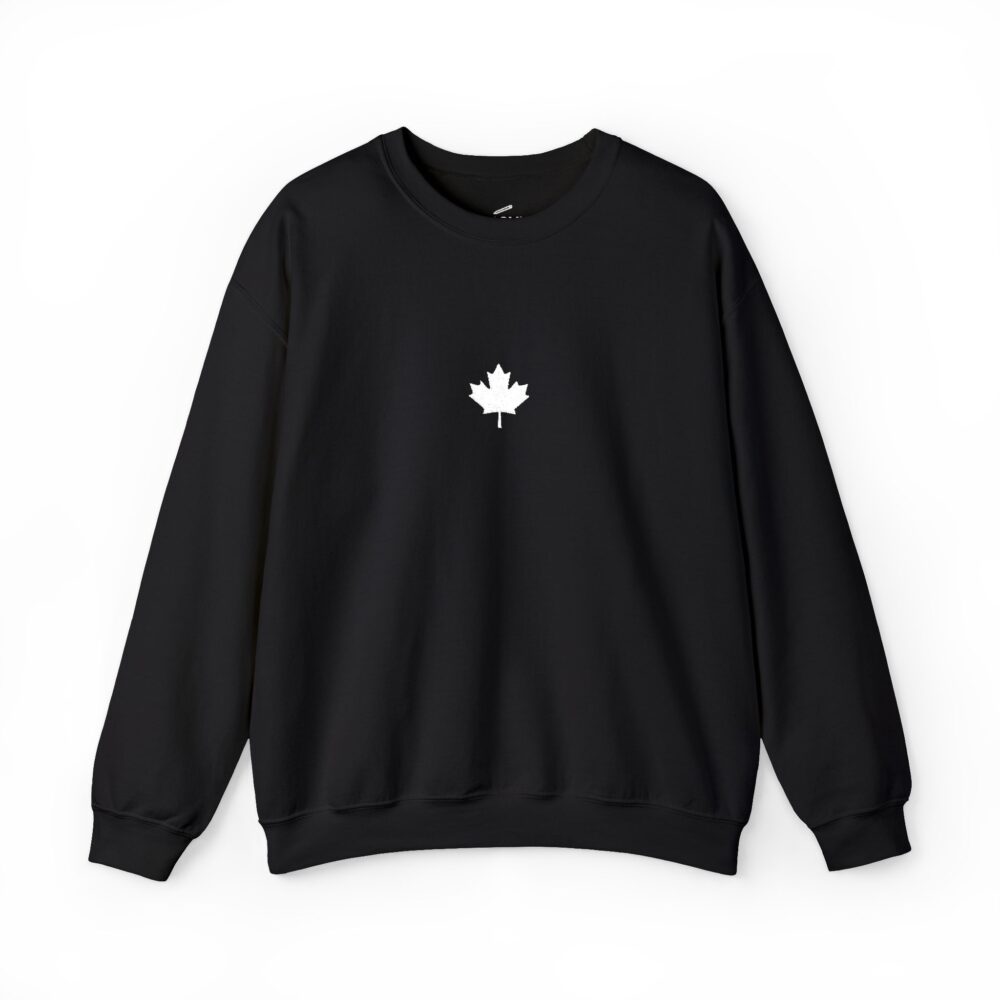 Minimal Maple Leaf Crewneck Sweatshirt Canadian Flag Small Chest Logo | Picasmustees 1342710853124514678_2048.jpeg - Picasmustees
