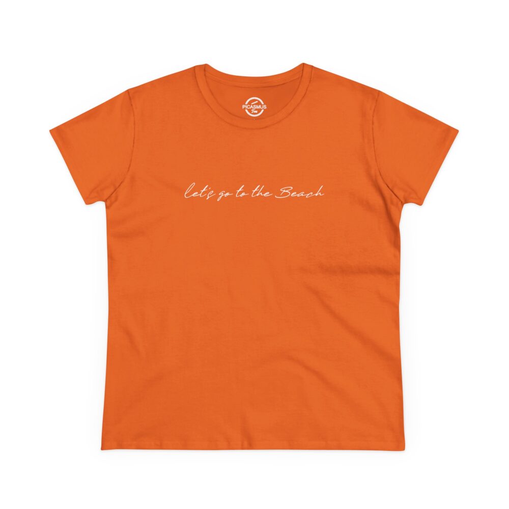 Let’s Go to the Beach Women’s Tee Minimal Script Beach Vacation T‑Shirt | Picasmustees 15629515001499598651_2048.jpeg - Picasmustees