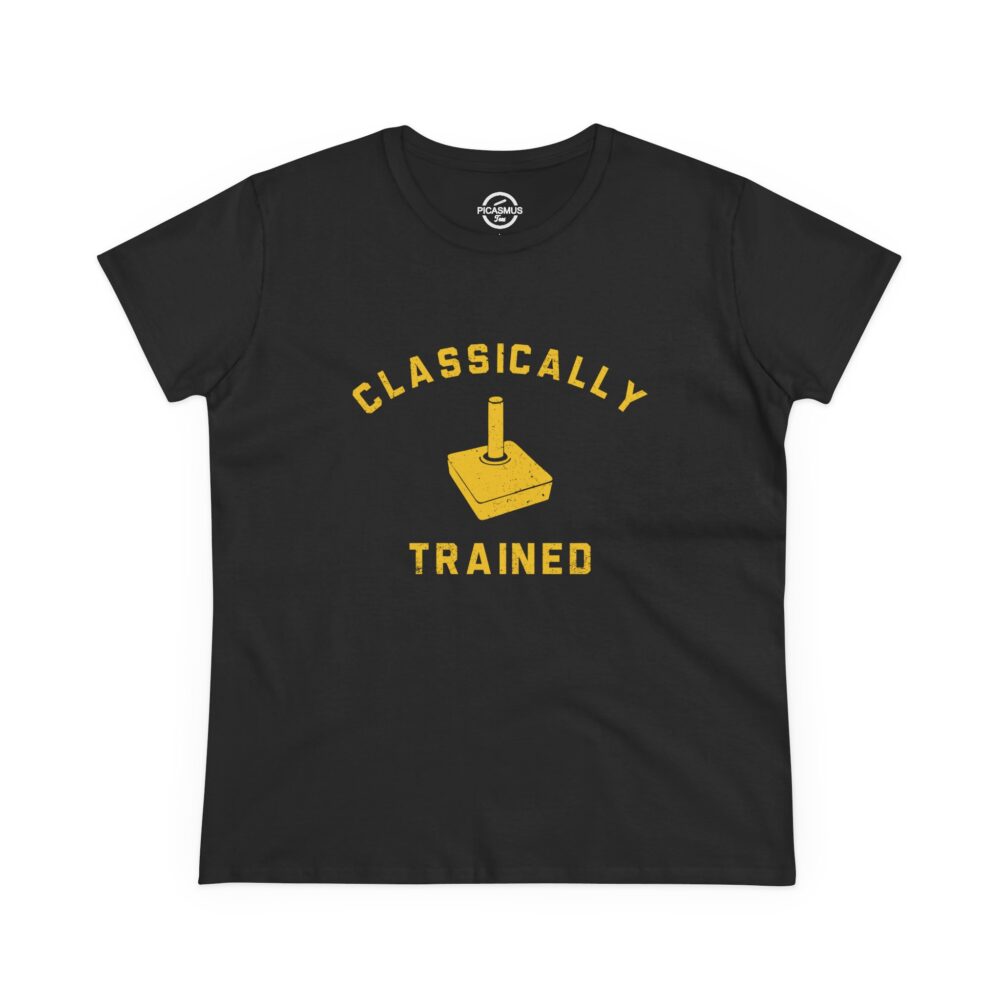 Classically Trained Retro Joystick Tee Women’s Gaming T‑Shirt | Picasmustees 2217221419278297472_2048.jpeg - Picasmustees