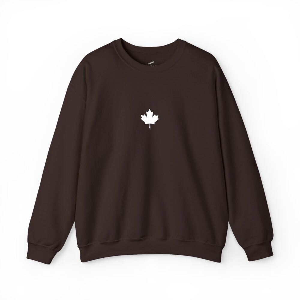 Minimal Maple Leaf Crewneck Sweatshirt Canadian Flag Small Chest Logo | Picasmustees 7383801478516030503_2048.jpeg - Picasmustees